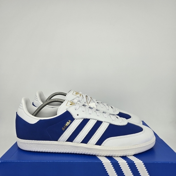 New adidas Samba OG Crystal White Royal Blue Men\'s Shoes Size 12 main image 6
